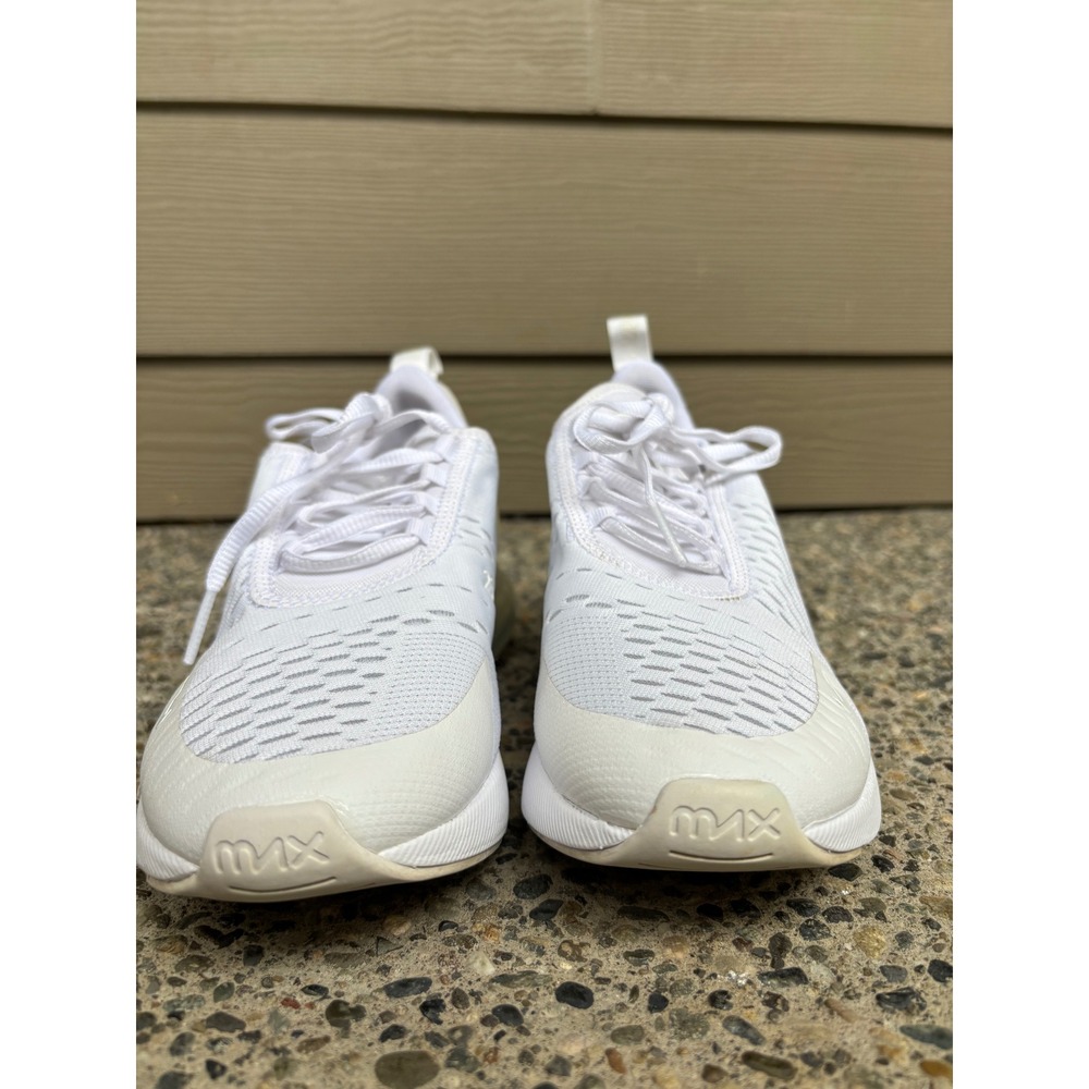 Nike Air Max 270 Triple White Mesh Lifestyle Sneakers 943345-103 Womens 7.5 / 6Y - Picture 5 of 10